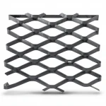 Hot Rolled (Black) Steel Expanded Metal Mesh  Bahri Thickness 1.7 mm Width 2.44  M Length 6 meter | Bait Al Tatawor Company