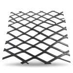 Hot Rolled Black Steel Expanded Metal Mesh Thickness 1.7 mm Width 2.44 m Length 2 m
