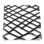 Hot Rolled Black Steel Expanded Metal Mesh Thickness 1.8 mm Width 2.44 m Length 3 m
