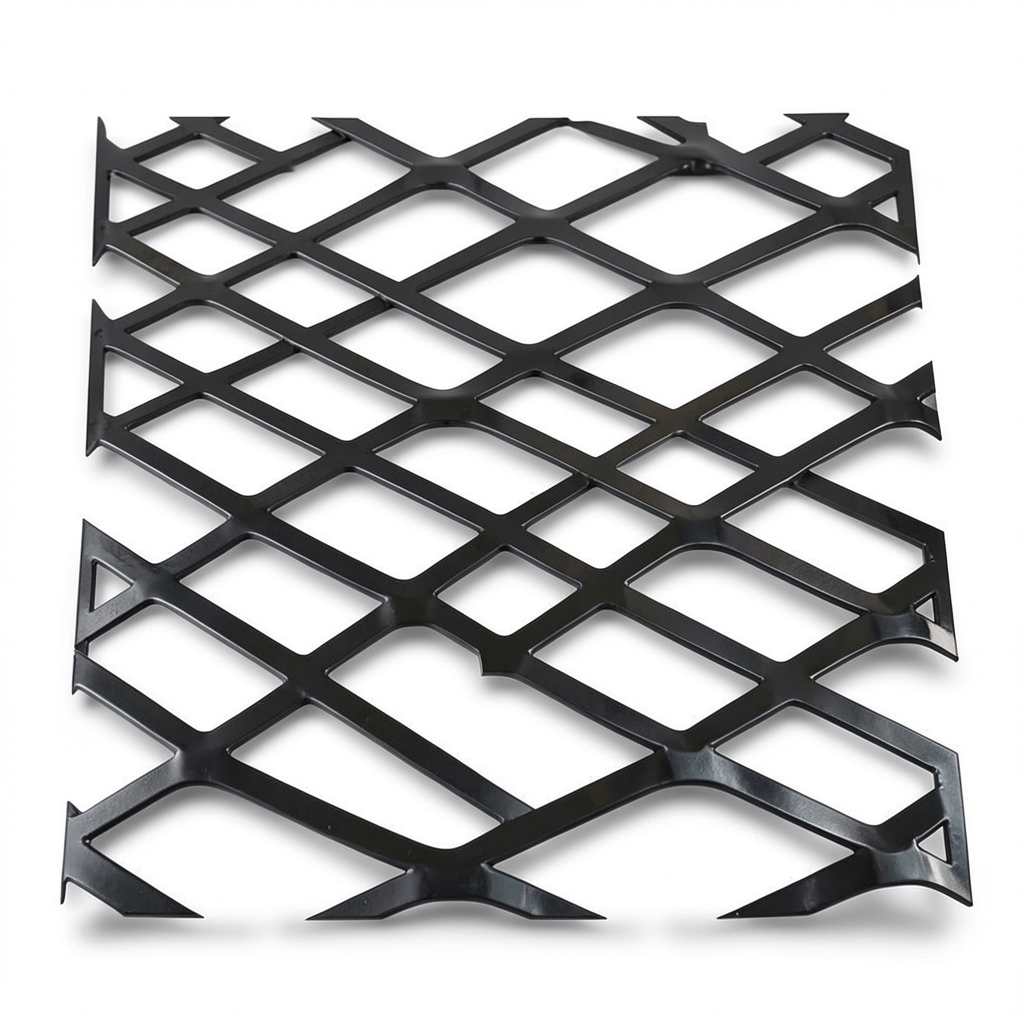 Hot Rolled Black Steel Expanded Metal Mesh Thickness 1.8 mm Width 2.44 m Length 3 m