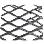 Hot Rolled Black Steel Expanded Metal Mesh Thickness 1.2 mm Width 2.44 m Length 2 m