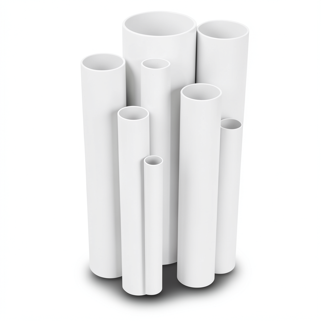 مواسير UPVC مقاس 2 إنش سمك 2.4 مم لون أبيض