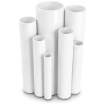 مواسير UPVC ضغط 36 بار قطر خارجي 26.6 مم سمك 3.9 مم لون أبيض
