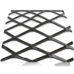 Hot Rolled Black Steel Expanded Metal Mesh 2.3 mm Thickness 2.44x2 m