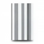 Striped wall decoration, gray with white color, length 10 m, width 0.53 m, model 440249 