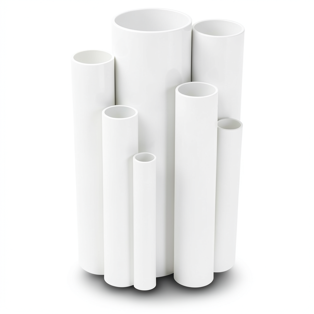 UPVC Pipes 4 Inch Size Thickness 6.02 mm White Color