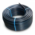 لفة أنابيب بلاستيك HDPE ضغط  20 بار [PE 100] قطر خارجي 110 مم  SDR 9  لون اسود مع خط ازرق | مصنع المنى