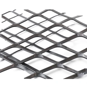 Hot Rolled Black Steel Expanded Metal Mesh Thickness 1.8 mm Width 2.44 m Length 2 m
