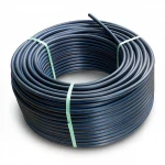 لفة أنابيب HDPE ضغط  20 بار [PE 100] قطر خارجي 140 مم  SDR 9  لون اسود مع خط ازرق | مصنع المنى