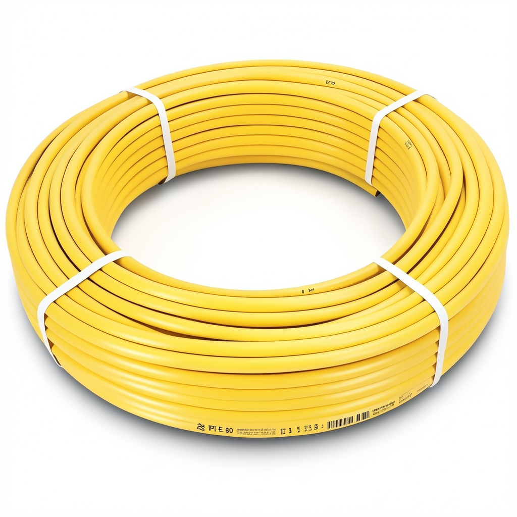 HDPE Pipes PE 80 Pressure 12.5 Bar Outside Diameter 75 mm Thickness 6.8 mm Yellow | NEPROPLAST