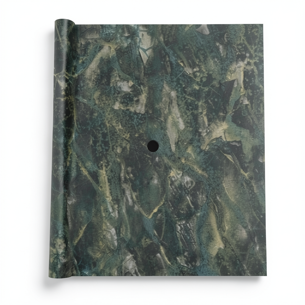 Marble Wallpaper Dark Green 10m x 1.06m, Model 84622