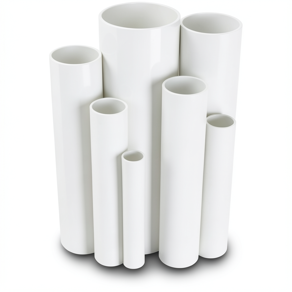 UPVC Pipes Size 8 Inch Thickness 8.18 mm White Colour