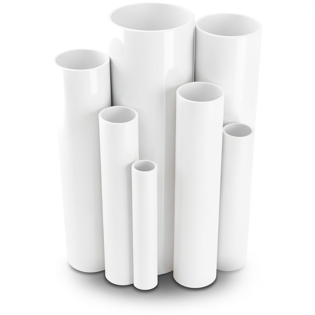 مواسير UPVC ضغط 20 بار قطر خارجي 42.1 مم سمك 3.6 مم لون أبيض