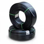 أنابيب HDPE نيبروبلاست PE 80 ضغط 4 بار قطر خارجي 50 مم سمك 1.8 مم لون اسود