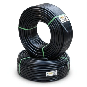 أنابيب HDPE PE 80 ضغط اسمي 12.5 بار قطر خارجي 20 مم سمك 1.9 مم أسود | نيبروبلاست