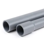 انابيب UPVC لانظمة الصرف الصحي ضغط 12.5 بار قطر خارجي 110 مم سمك 5.3 مم لون رمادي