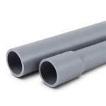 مواسير UPVC لانظمة الصرف الصحي ضغط 10 بار قطر خارجي 250 مم سمك 9.6 مم لون رمادي