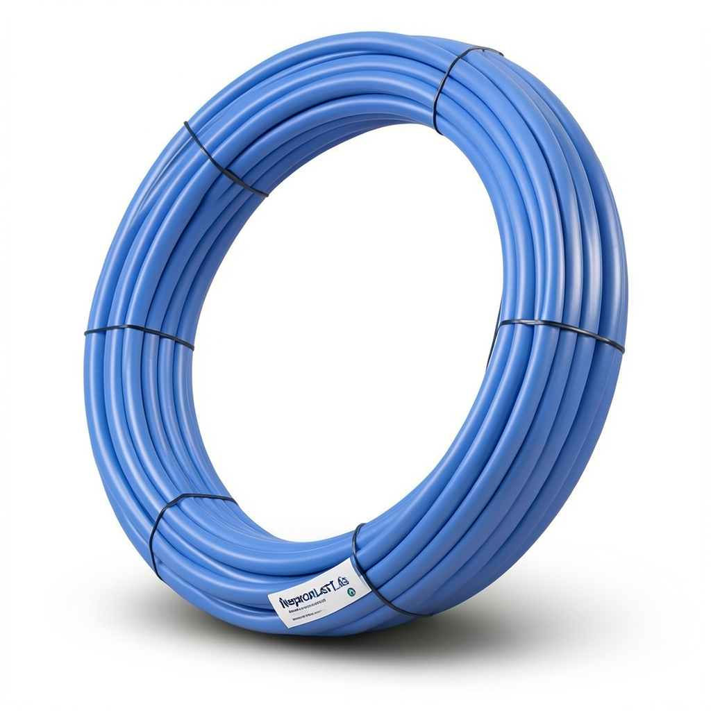 Neproplast HDPE Pipes PE 80 Pressure 8 Bar 63 mm Diameter 3.8 mm Thickness Blue | NEPROPLAST