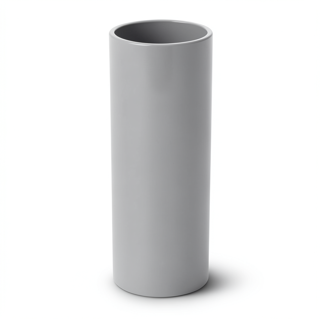 مواسير UPVC مقاس ¼ 1 إنش سمك 1.8 مم لون رمادي