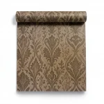 Italian Wallpaper Brown Color Patterned Design, Size 10mx0.70m, Model 14127