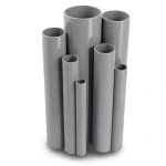 مواسير UPVC مقاس ½ 1 إنش سمك 2.3 مم لون رمادي