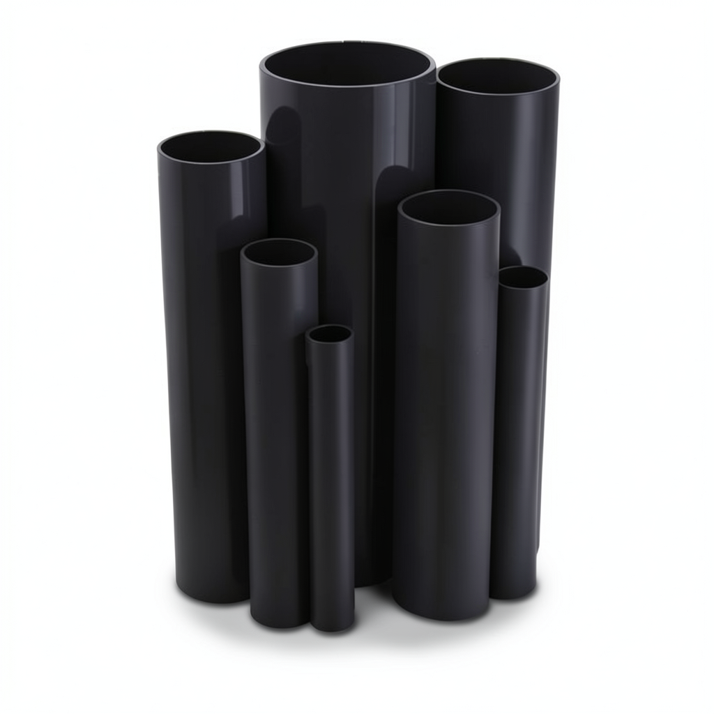 UPVC Pipes Size 1 ½ Inch Thickness 2.3 mm Black Colour