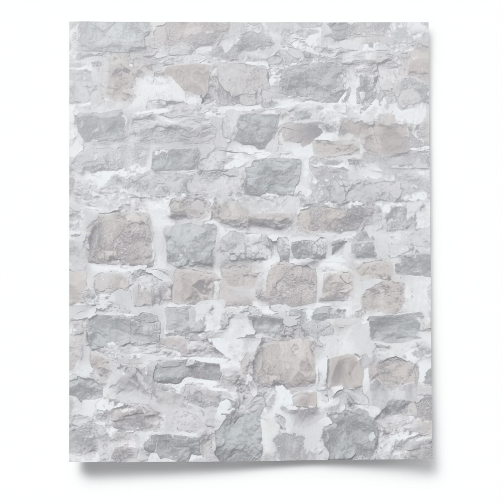 German Wall Decoration 10m x 0.53m Pale Grey, Model 10092-02