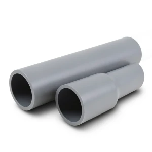 أنابيب UPVC لأنظمة الصرف الصحي ضغط 10 بار قطر خارجي 180 مم سمك 6.9 مم لون رمادي