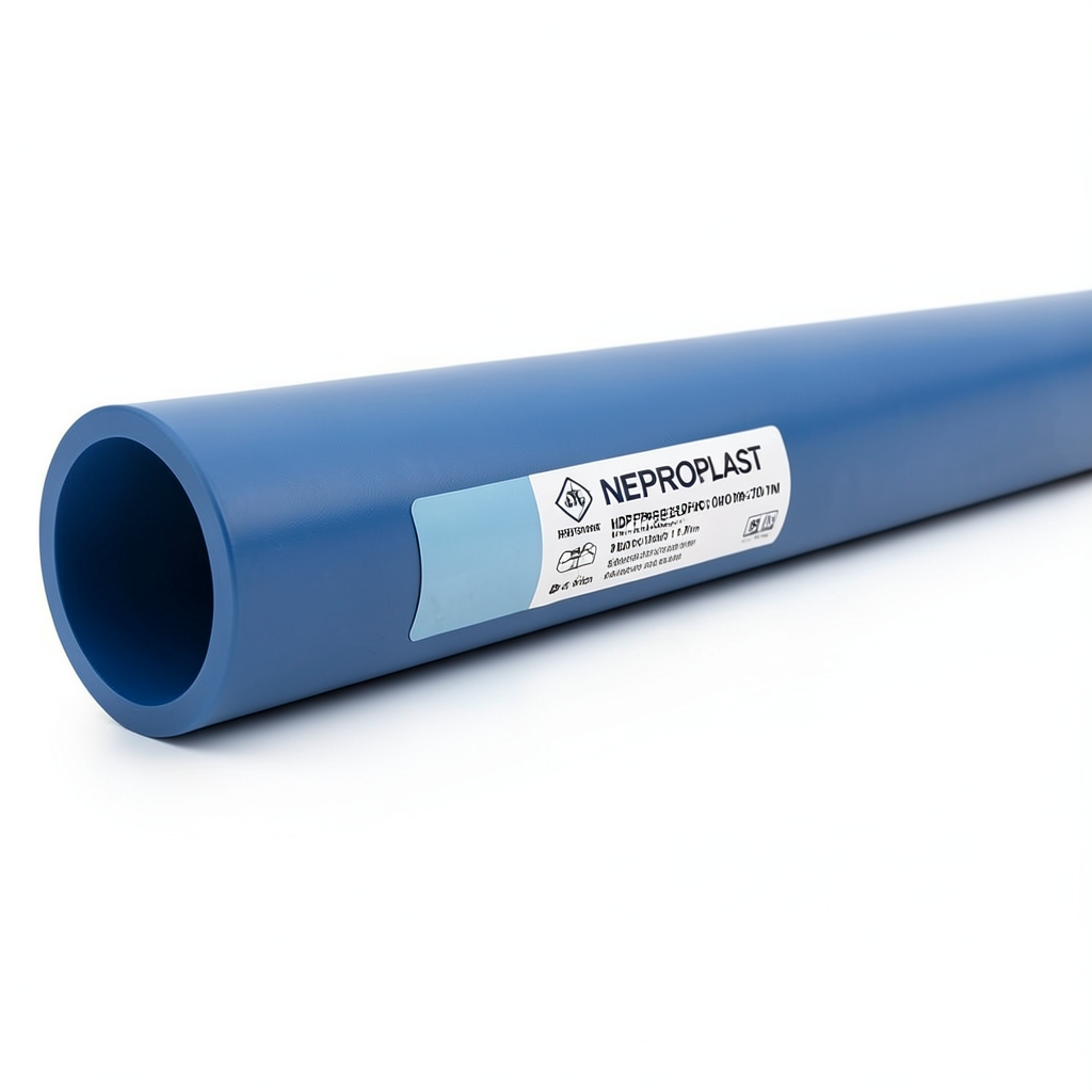 HDPE Pipes PE 80 Pressure 8 Bar Outside Diameter 200 mm Thickness 11.9 mm Blue | NEPROPLAST