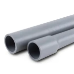 انابيب UPVC لانظمة الصرف الصحي ضغط 12.5 بار قطر خارجي 110 مم سمك 5.3 مم لون رمادي