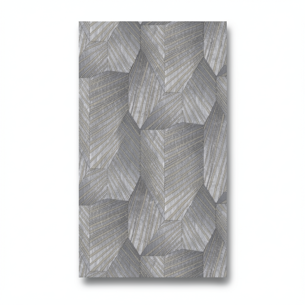 German Wall Covering Gray Color Length 10 m Width 0.53 m Model 10152-10