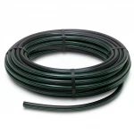 لفة أنابيب HDPE ضغط  6 بار [PE 80] قطر خارجي 50 مم  SDR 22  لون اسود مع خط اخضر | مصنع المنى
