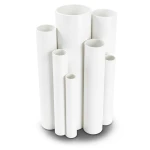 مواسير UPVC ضغط 20 بار قطر خارجي 42.4 مم سمك 4.2 مم لون أبيض