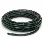 HDPE Plastic Coil Pipe  Nominal Pressure 6 Bar [PE 80] Outside Diameter 90 mm  SDR 22  Color Black with Green Stripes | Almona Factory