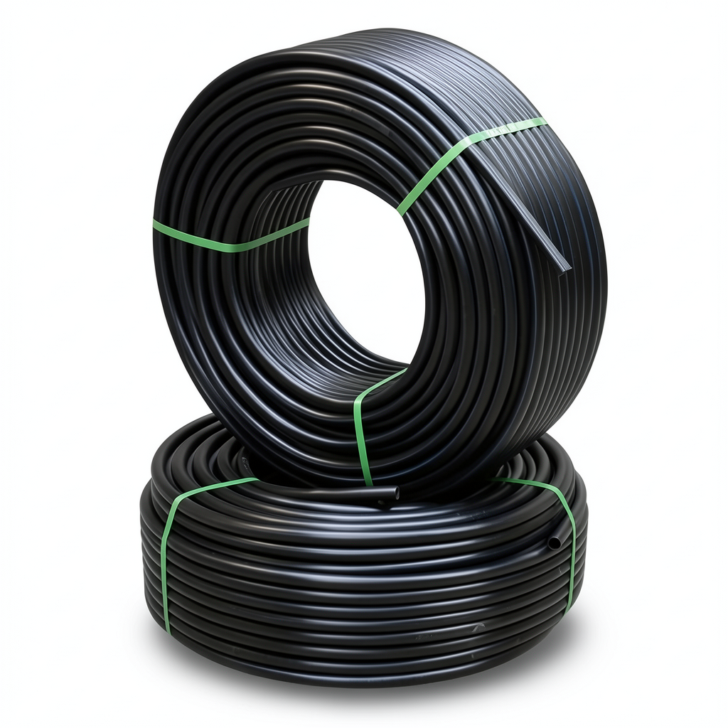 أنابيب HDPE PE 100 ضغط 6 بار قطر خارجي 63 مم سمك 2.3 مم لون اسود | نيبروبلاست