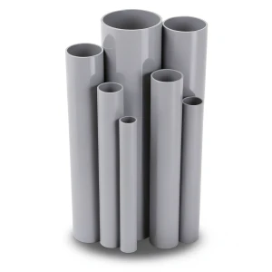 مواسير UPVC مقاس 32 مم سمك 1.8 مم لون رمادي