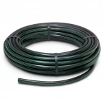 HDPE Plastic Coil Pipe  PN 4 Bar [PE 80] OD 50 mm  SDR 33  Color Black with Green Stripes | Almona Factory