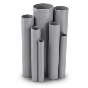 مواسير UPVC مقاس 40 مم سمك 1.9 مم لون رمادي