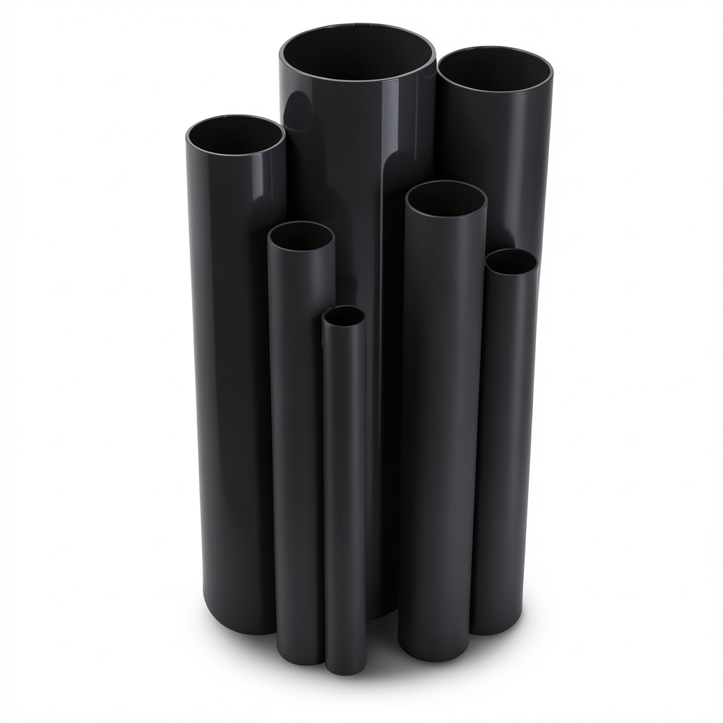 مواسير UPVC مقاس 40 مم سمك 1.9 مم لون أسود