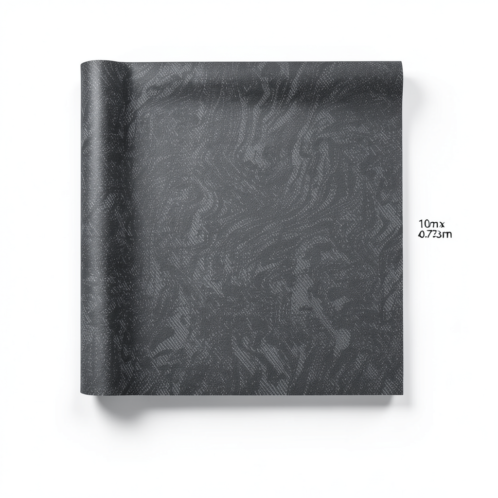Italian Wall Decoration 10m x 0.73m Dark Gray, Model 44836