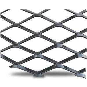 Hot Rolled (Black) Steel Expanded Metal Mesh Thickness 2.3 mm Width 2.44 m Length 4 m