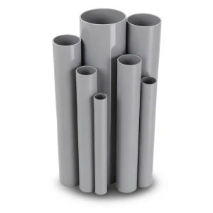 مواسير UPVC مقاس ¼ 1 إنش سمك 1.8 مم لون رمادي
