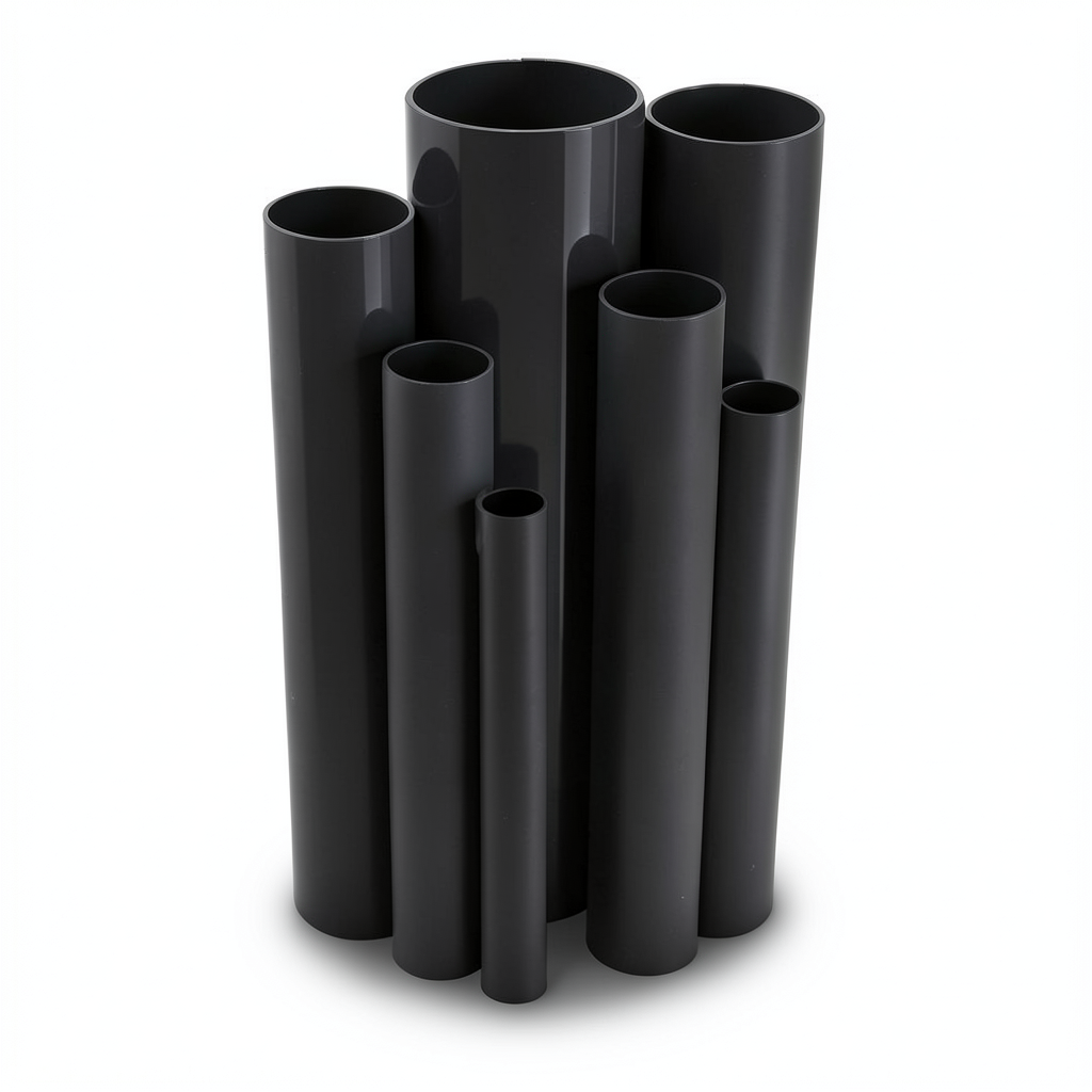 مواسير UPVC مقاس ¼ 1 إنش سمك 1.8 مم لون أسود