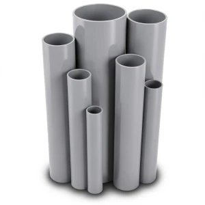 مواسير UPVC مقاس ½ 1 إنش سمك 2.3 مم لون رمادي