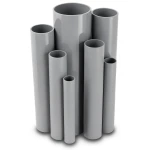 مواسير UPVC مقاس 2 إنش سمك 2.4 مم لون رمادي