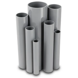 مواسير UPVC مقاس 2 إنش سمك 2.4 مم لون رمادي
