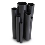 مواسير UPVC مقاس 2 إنش سمك 2.4 مم لون أسود