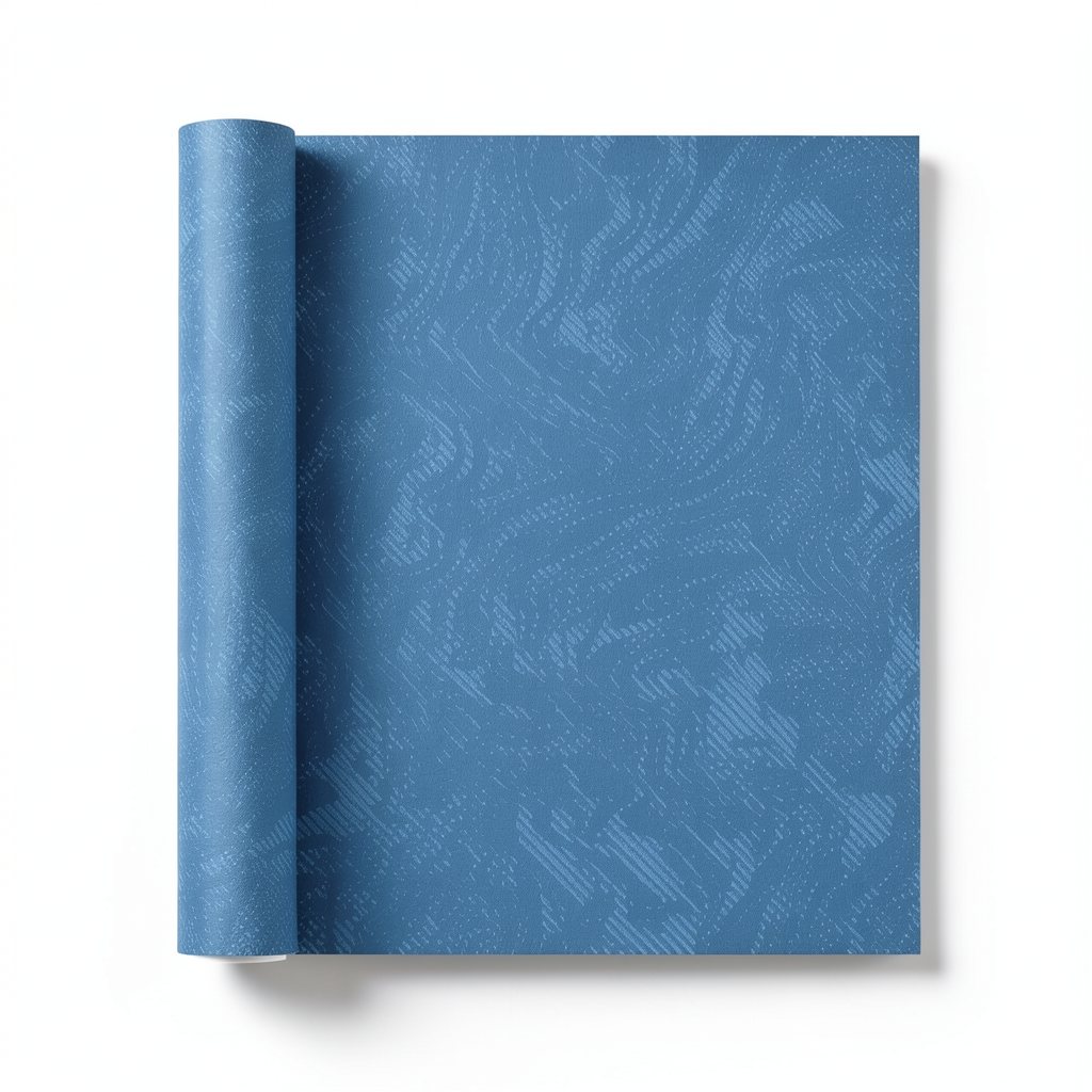 Italian Wall Covering 10m x 0.73m Blue, Model 44841