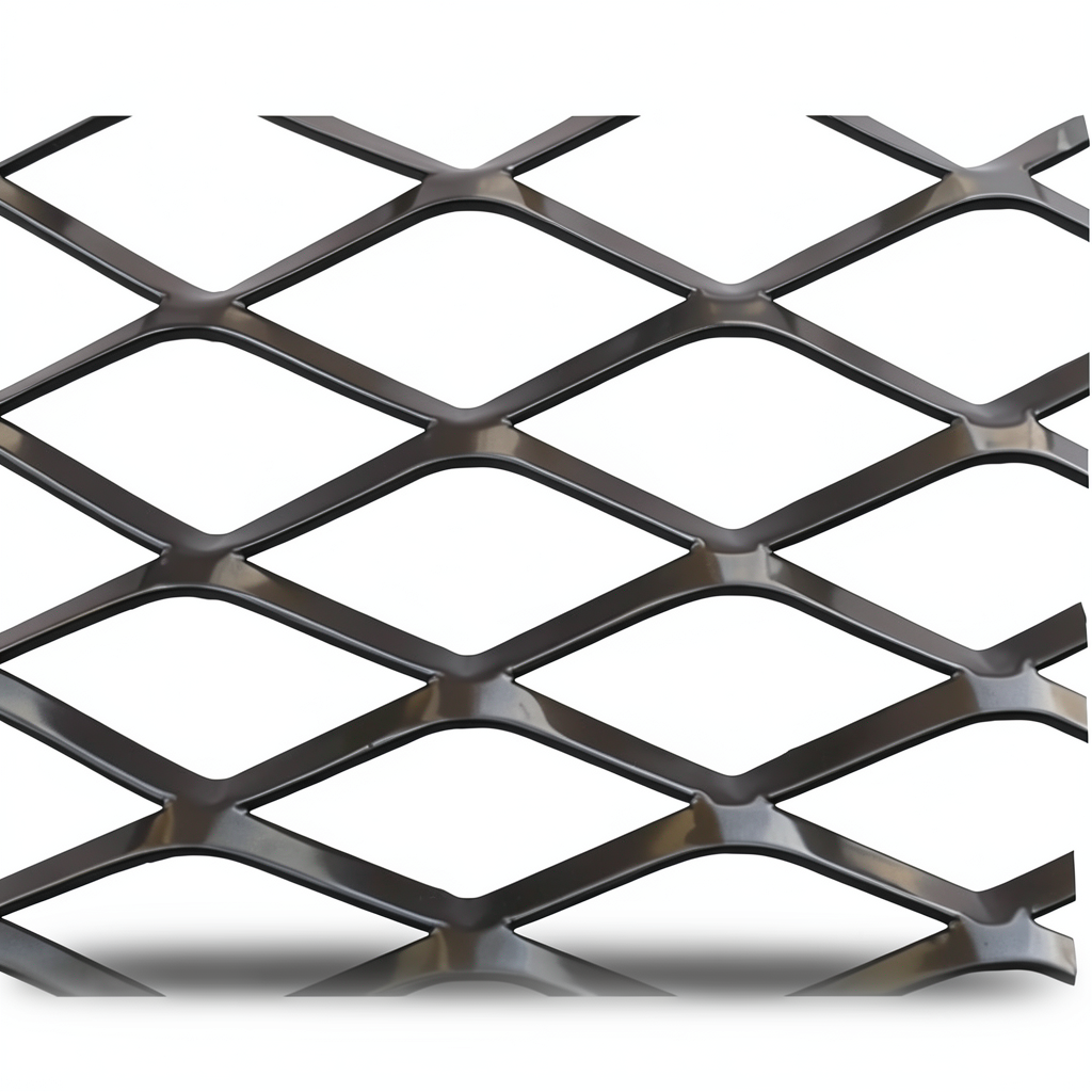 Hot Rolled Black Steel Expanded Metal Mesh Thickness 1.7 mm Width 2.44 m Length 5 m
