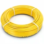 أنابيب HDPE نيبروبلاست PE 80 ضغط 4 بار قطر خارجي 50 مم سمك 1.8 مم لون أصفر 